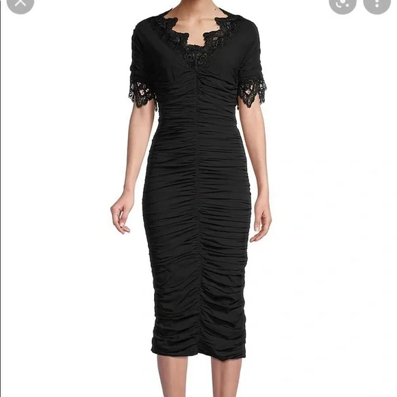 chinese dress ladies Dolce & Gabbana Black Floral Lace Sheath Sleeveless Mini Dress